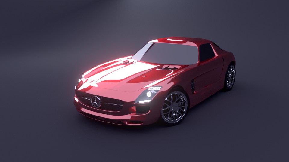 Mercedes SLS AMG : Rigged preview image 1